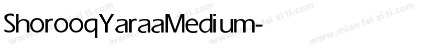 Shorooq Yaraa Medium字体转换